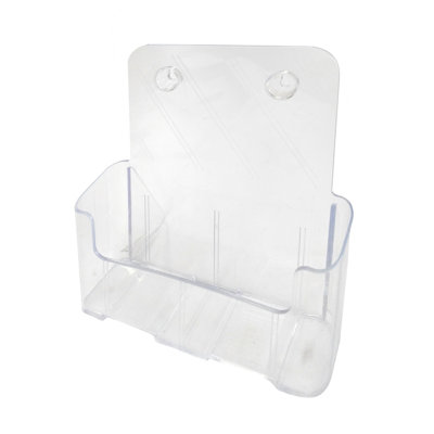 1 Tier Leaflet Holder 8.5" x 11" Literature Holder Clear Acrylic Wall Mountable