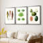 Fruit et légume Variétés VI - Toile tendue sur mesure avec châssis, 3 pièces-740690880-740690885