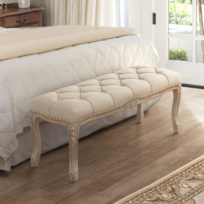 Barajas Linen Upholstered Bench