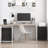 Small Rolling File Cabinet Printer Stand Lateral Filing Cabinets, 2 Drawer Fabric File Cabinet, Black