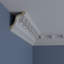 Moulure couronnée Dentil Nouveau H 4 1/2 po x l 96 1/8 po x P 3 3/4 po