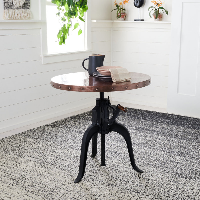 Caihe Iron Top End Table