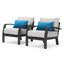 Fauteuils club Azira - gris tourterelle