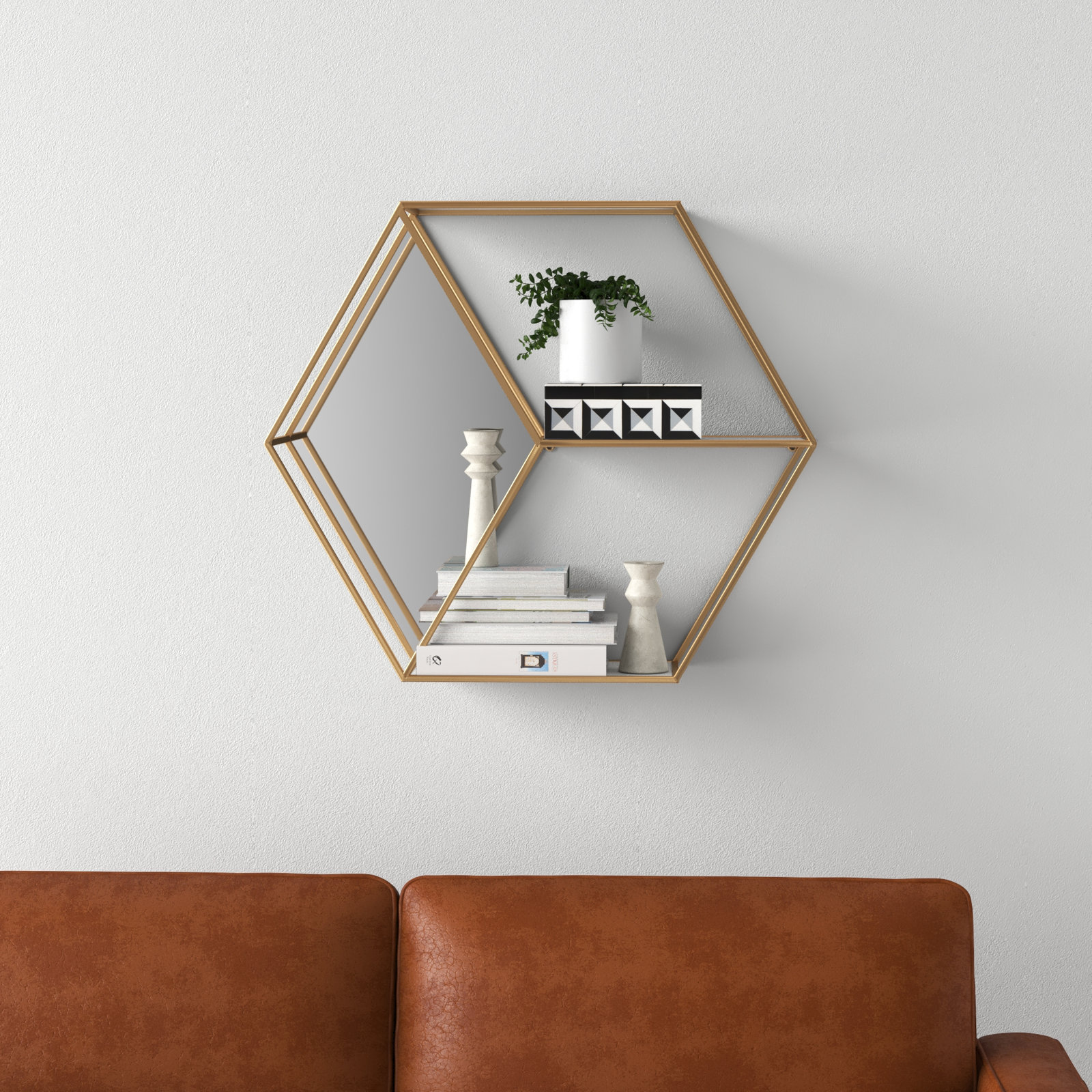 Janna 26" Accent Shelf, White