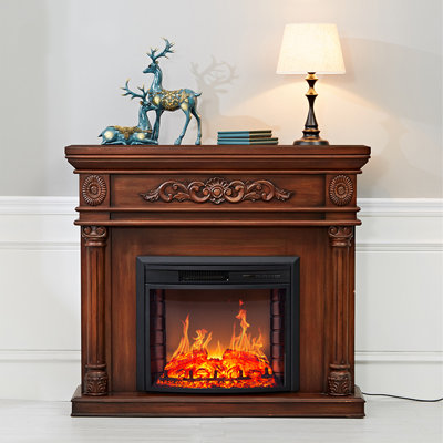 American retro decorative fireplace cabinet