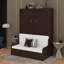 Grand lit escamotable mural avec coussin-114359503