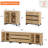 3 In 1 Multifunctional Dresser With Glass Doors And 6 Drawers, Modern Chest Of Drawers With Adjustable Shelf, Closet Organizers And Storage Cabinet For Bedroom-1035750739