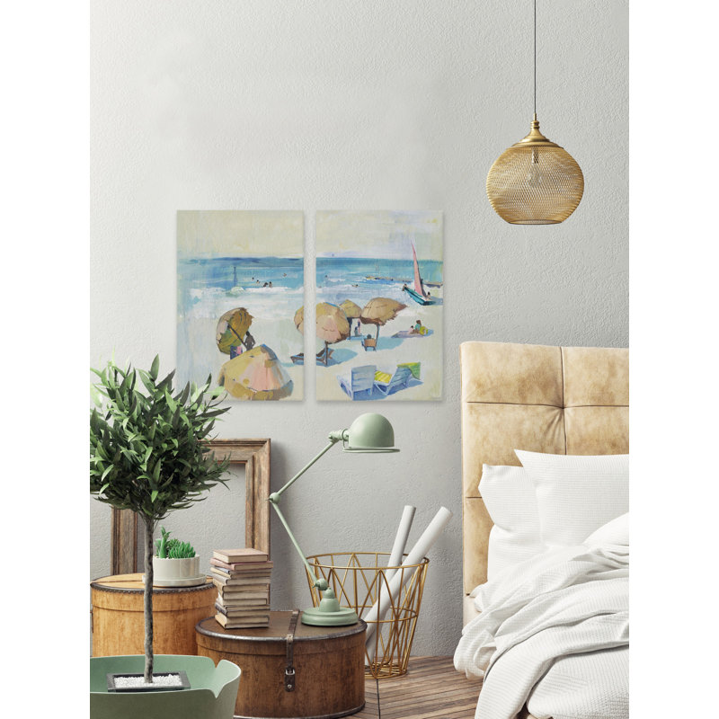 Diptyque d'été, H 30 po x l 20 po