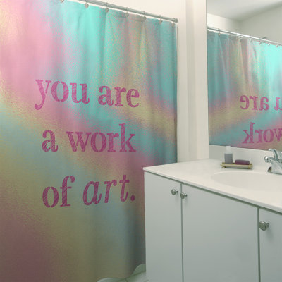 Shower Curtain and Liner Included