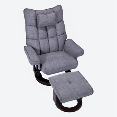 8-Point Massage Recliner With Ottoman