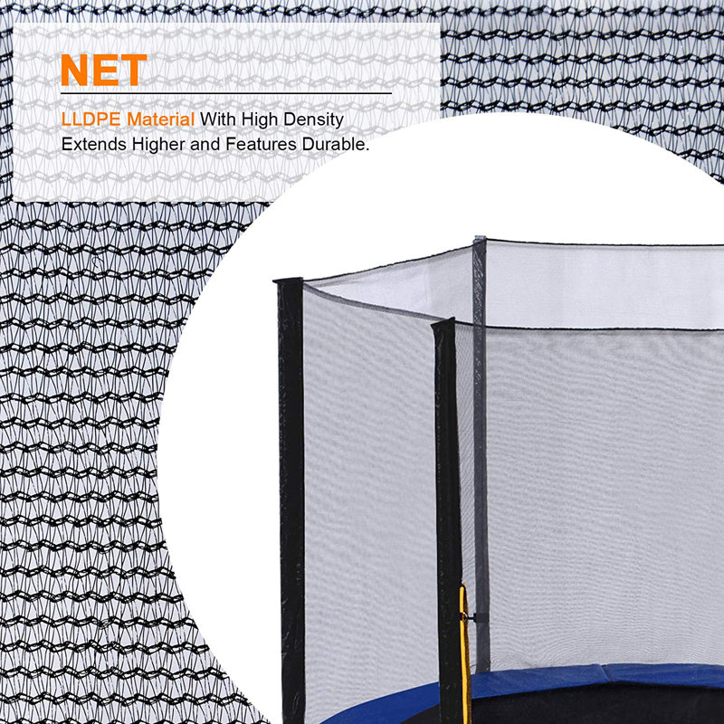 Enclosure and Netting for Trampoline, 12'