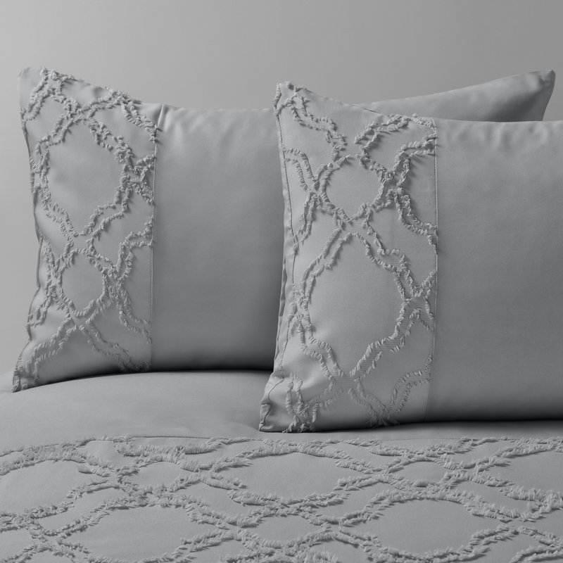 Annamari Duvet Cover, Grey, Floral