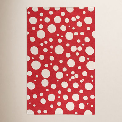 Camey Red Ivory Hand-Woven Rug