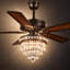 Ventilateur de plafond 52 "/ 62" / 72 "en cristal Fandelier avec lumières et télécommande-323636105-324104226