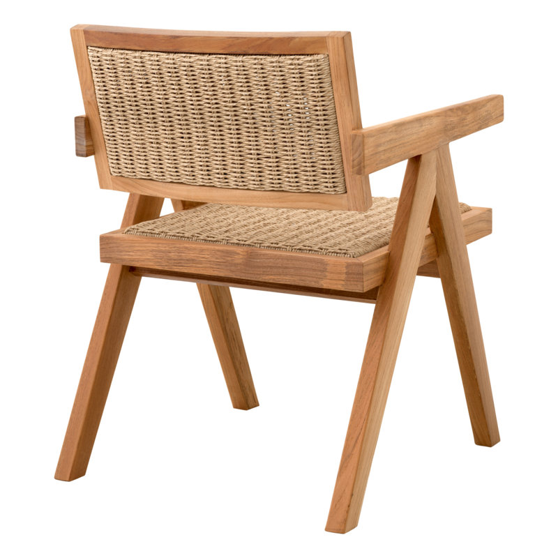 Kristo Outdoor Dining Armchair, Natural