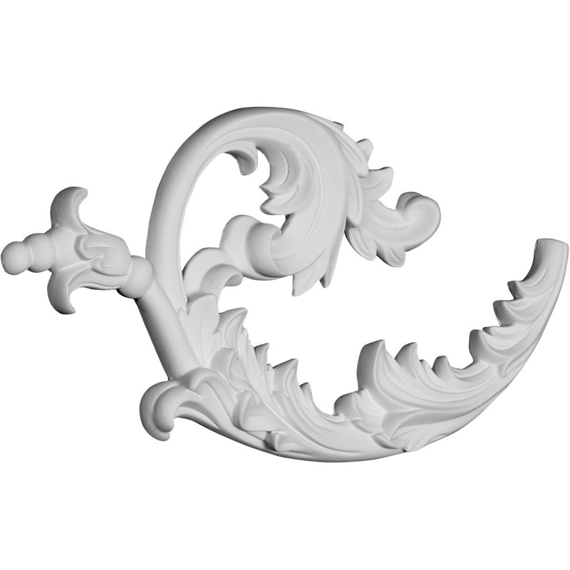 Lauren 12'' White Primed Urethane Onlay Scroll