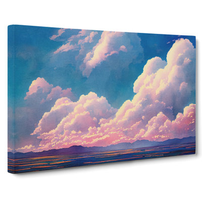 Pastel Cloudy Sky Vol.3 - Wrapped Canvas Painting