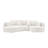 Curved Sofa With Ingenious Shape-445795874