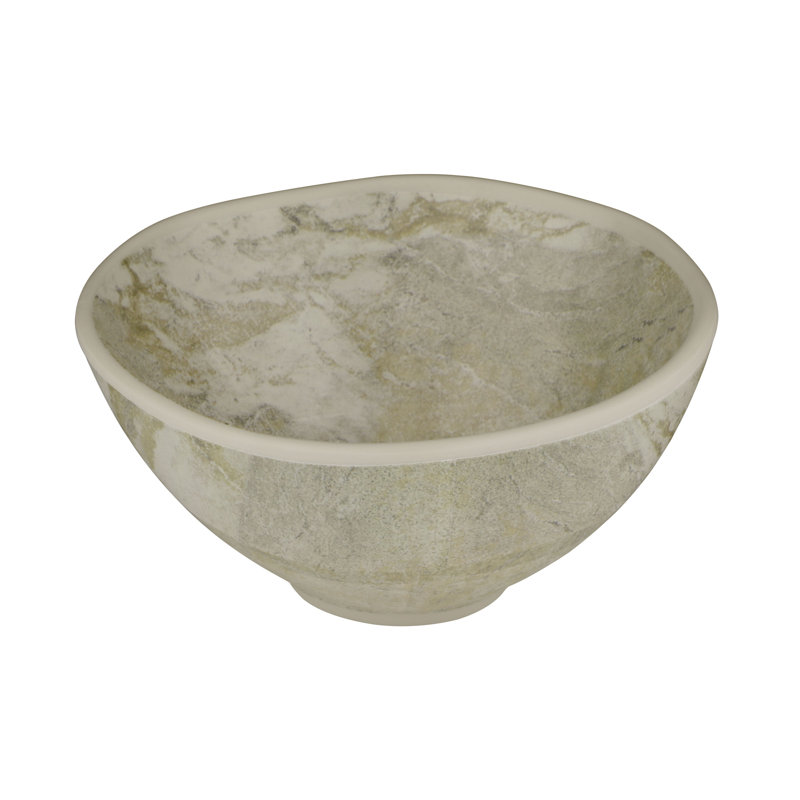 Santiago 9 oz. Round Melamine Dining Bowl, Sand