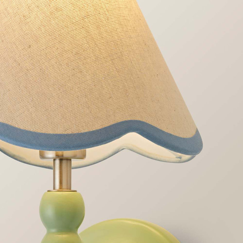 Alderic Manufactured Wood Armed Sconce, Blue, Green, Yes