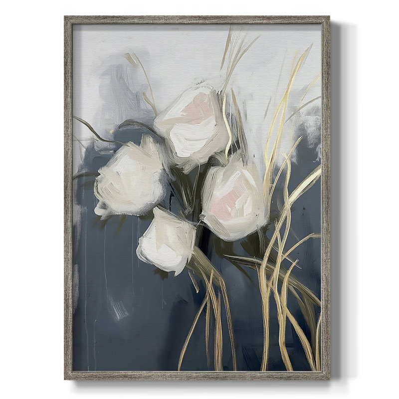 Reproduction encadrée FLORAL Series DCLxxx - bois massif, H 11 po x l 9 po