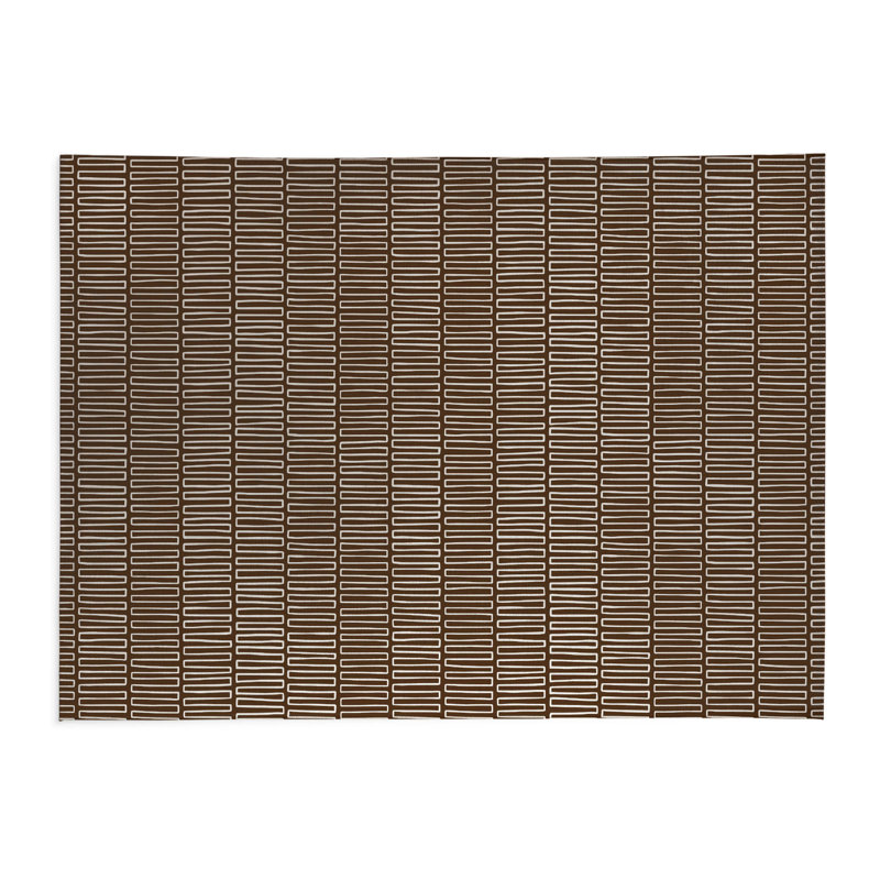 Tapis de cuisine Block Maze, Brun moka, Rectangle 4pi x 6 pi