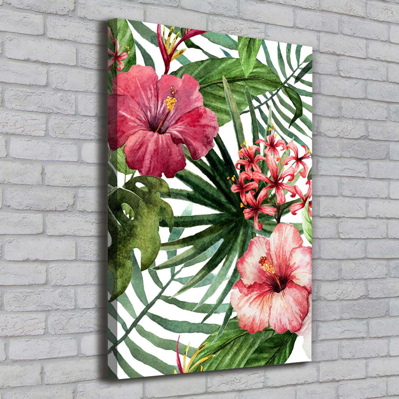 Hawaiian Pattern - Wrapped Canvas Print