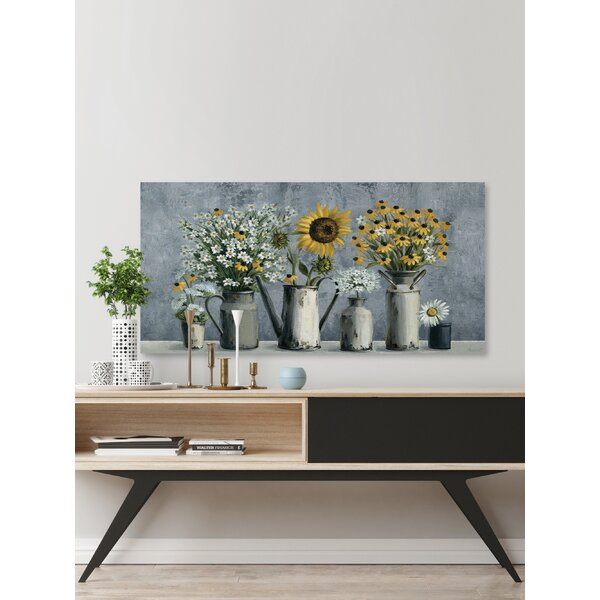 Marmont Hill Eccentric Sunflower On Canvas Painting & Reviews | Wayfair