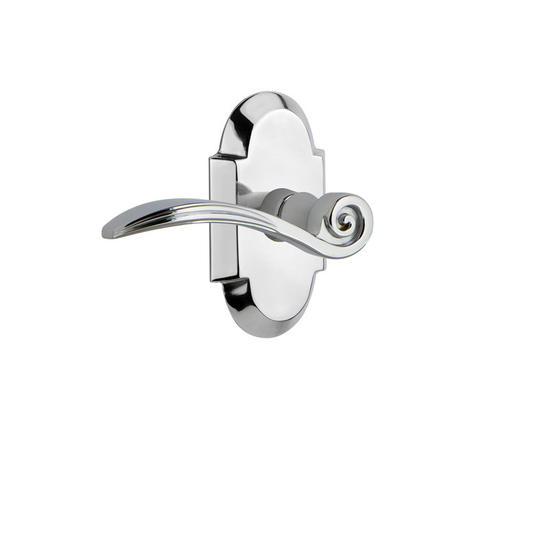 Cottage Plate Double Dummy with Swan Lever, Bright Chrome