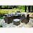 Gretel Rectangular Glass Outdoor Dining Table Yes , 49.2 " W 49.2 " D