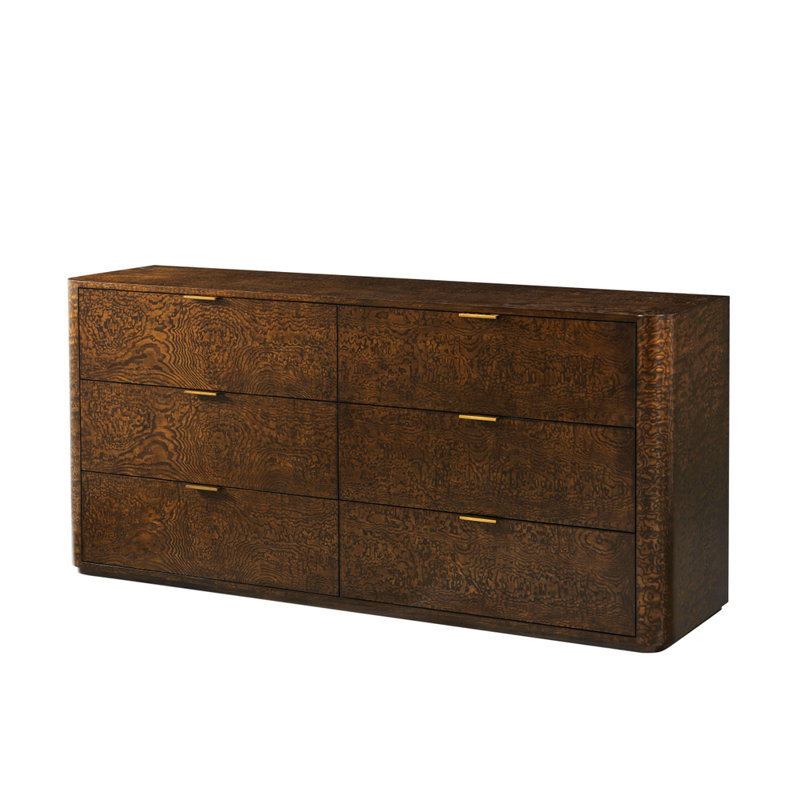 Commode double 6 tiroirs Kesden