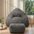 Large Bean Bag Chair Set with Ottoman and Side Pocket for Adults-213575039