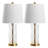 Faille Glass Table Lamp