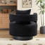 Fauteuil demi-tonneau moderne pivotant avec dossier ouvert-652721203