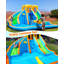 Inflatable Water Slide For Kids Backyard 11 In 1 Double Water Slides Bounce House With Blower, 5 Toys, Splash Pool,Climb Wall