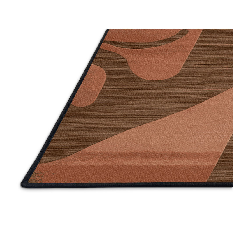 Tapis abstrait lavable à la machine, Tapis de couloir 2 pi x 5 pi