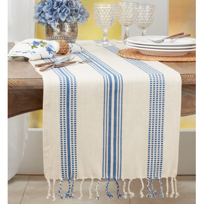 Croetter Striped 100% Cotton Table Runner