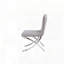 Ensemble de chaises d'appoint en velours gris clair avec support de poids fiable
