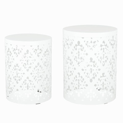 Metal frame side table, side table, outdoor