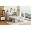 Lit escamotable avec grands tiroirs Murphy, blanc brossé-774503263