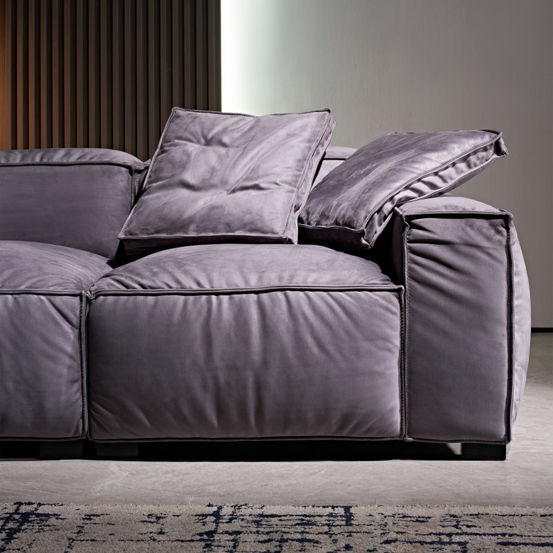 Canapé en tissu Modern, Gris