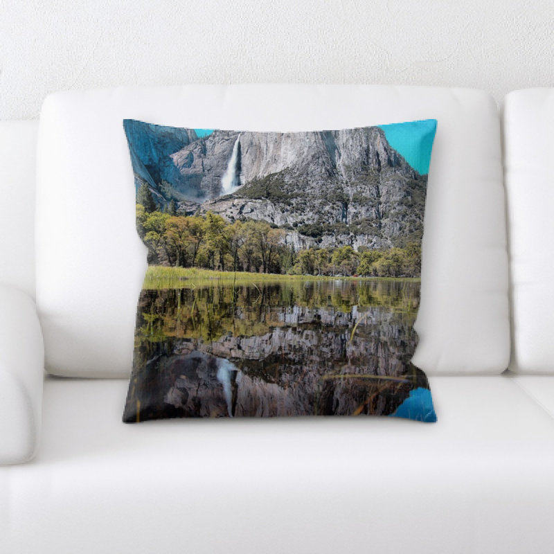 Waterfall Microsuede Reversible Throw Pillow