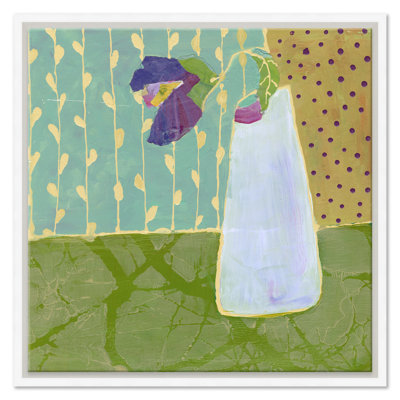 Iris In White Painting by Jill Krasner