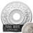 Endurathane Saverne Ceiling Medallion, 18 1/2"W x 13 1/2"H x 1 7/8"P, Hand-Painted Castle Stone Crackle Finish-28579704