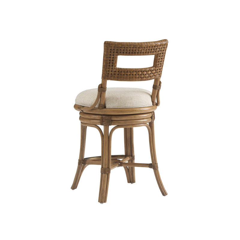Bay Harbour Swivel Stool, White, Counter Stool (24" Seat |Height)