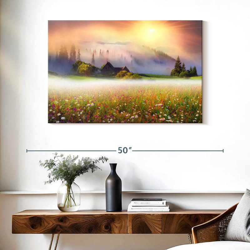 Alvord Ukraine Flower Field, 26" H x 39" W
