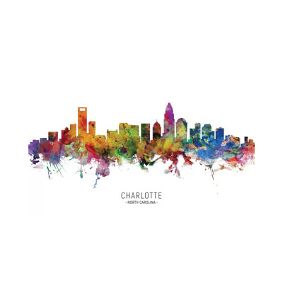Charlotte North Carolina Cityscape " Charlotte North Carolina Skyline " by Michael Tompsett