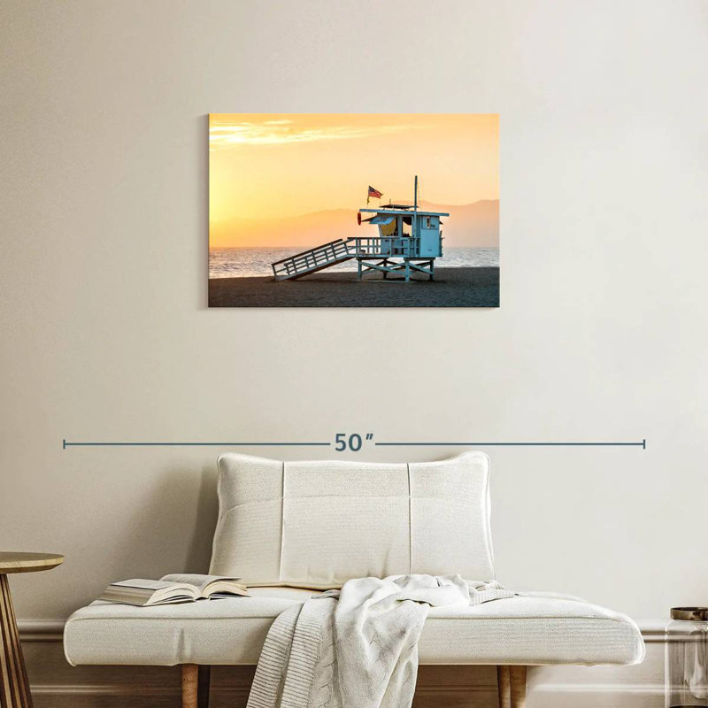 Gillard Dramatic Venice Beach Sunset, 20" H x 30" W