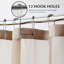Rideau de douche à tissage gaufré moderne pour salle de bain avec dessus en filet et ensembles de doublure-883835098