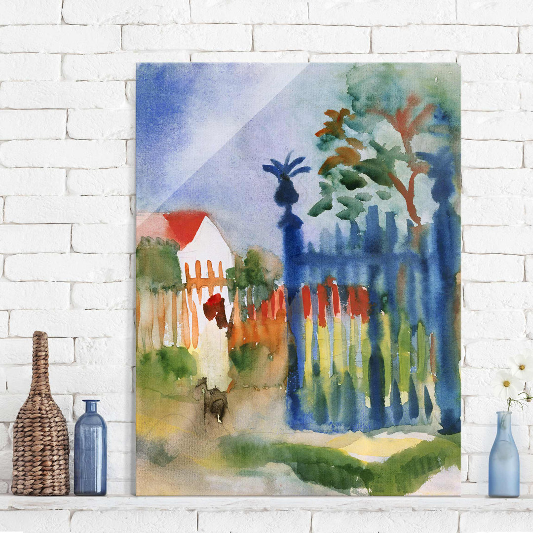 Glasbild Garden Gate von August Macke